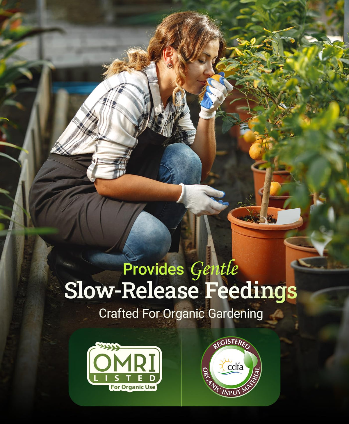 FoxFarm Happy Frog OMRI-listed label signaling organic, garden-safe feeding.