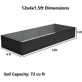 Foxlang raised bed side view showing easy assembly for quick garden setup.