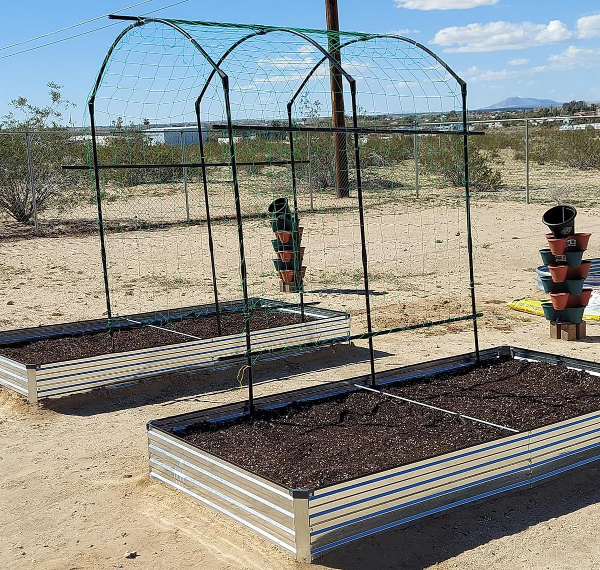 Foxlang two-pack garden bed kit ready for assembly