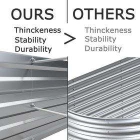 Foxlang 2-pack galvanized beds offer versatile outdoor planting space