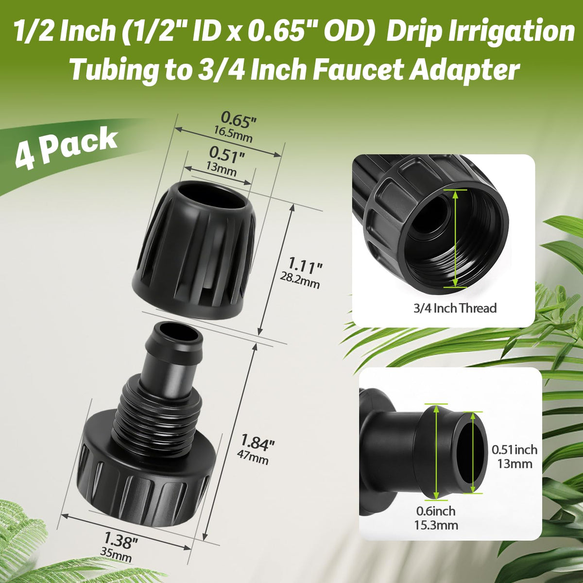 FoxRose anti-leak locking system ensures drip-free garden connections