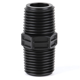 FoxRose durable MNPT double male pipe riser head for leak-resistant garden connections.