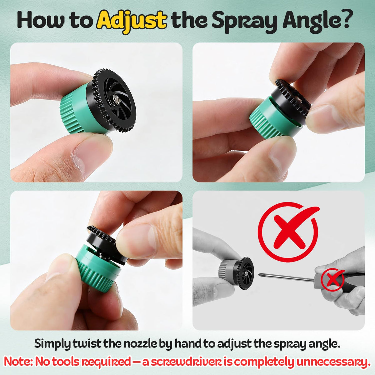 FoxRose easy nozzle replacement for quick sprinkler maintenance