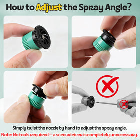 FoxRose easy nozzle replacement for quick sprinkler maintenance