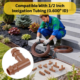 FoxRose greenhouse irrigation elbow ideal for controlled environments and precise watering.