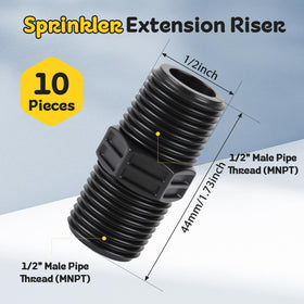 FoxRose male-to-male adapter suitable for drip irrigation connectors.