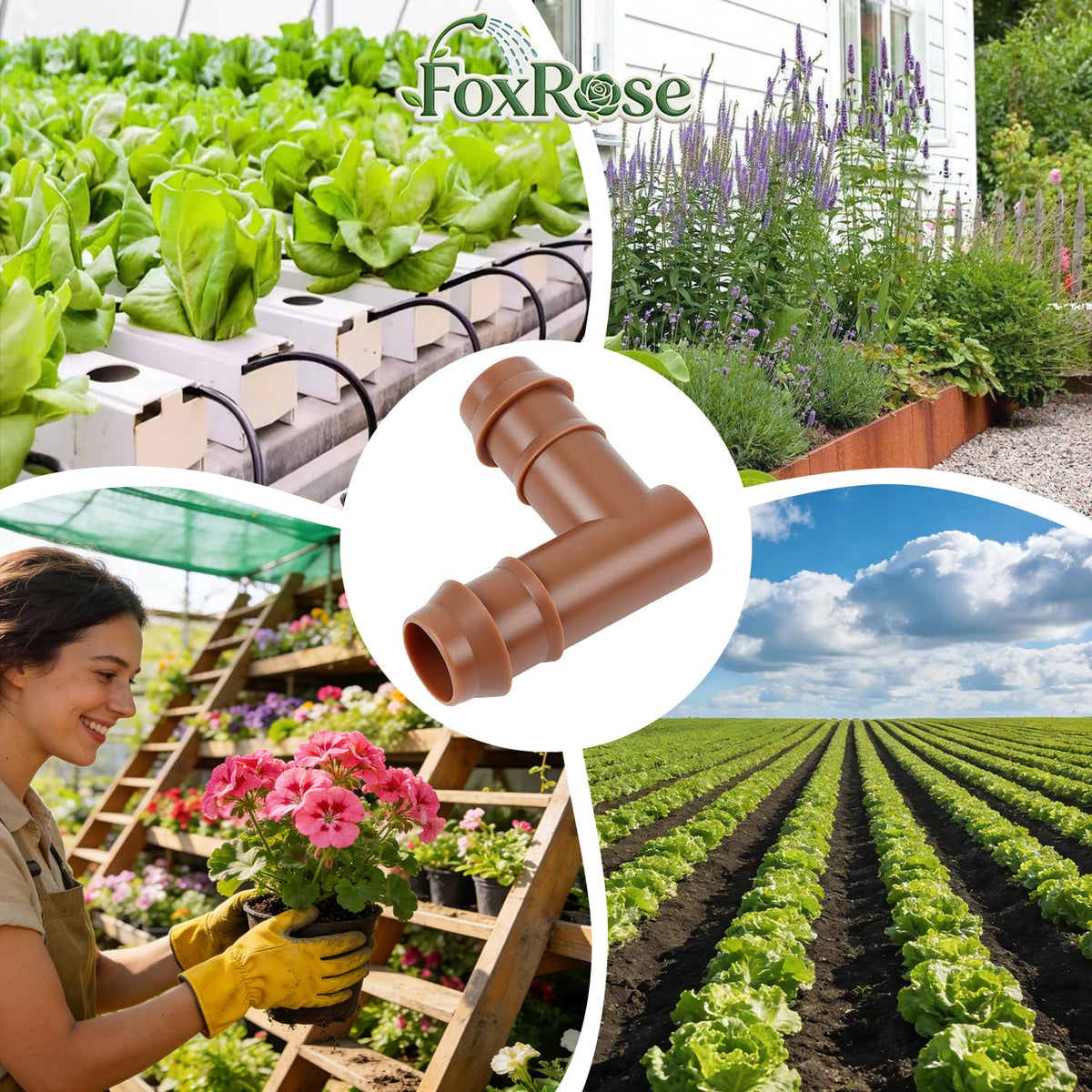 FoxRose outdoor lawn irrigation elbow supports lawn and landscaping systems.