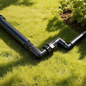 FoxRose PVC head pipe riser shows rugged construction for outdoor use.