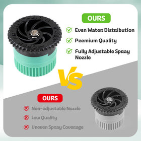 FoxRose sprinkler head compatible with most pop-up bodies for upgrades