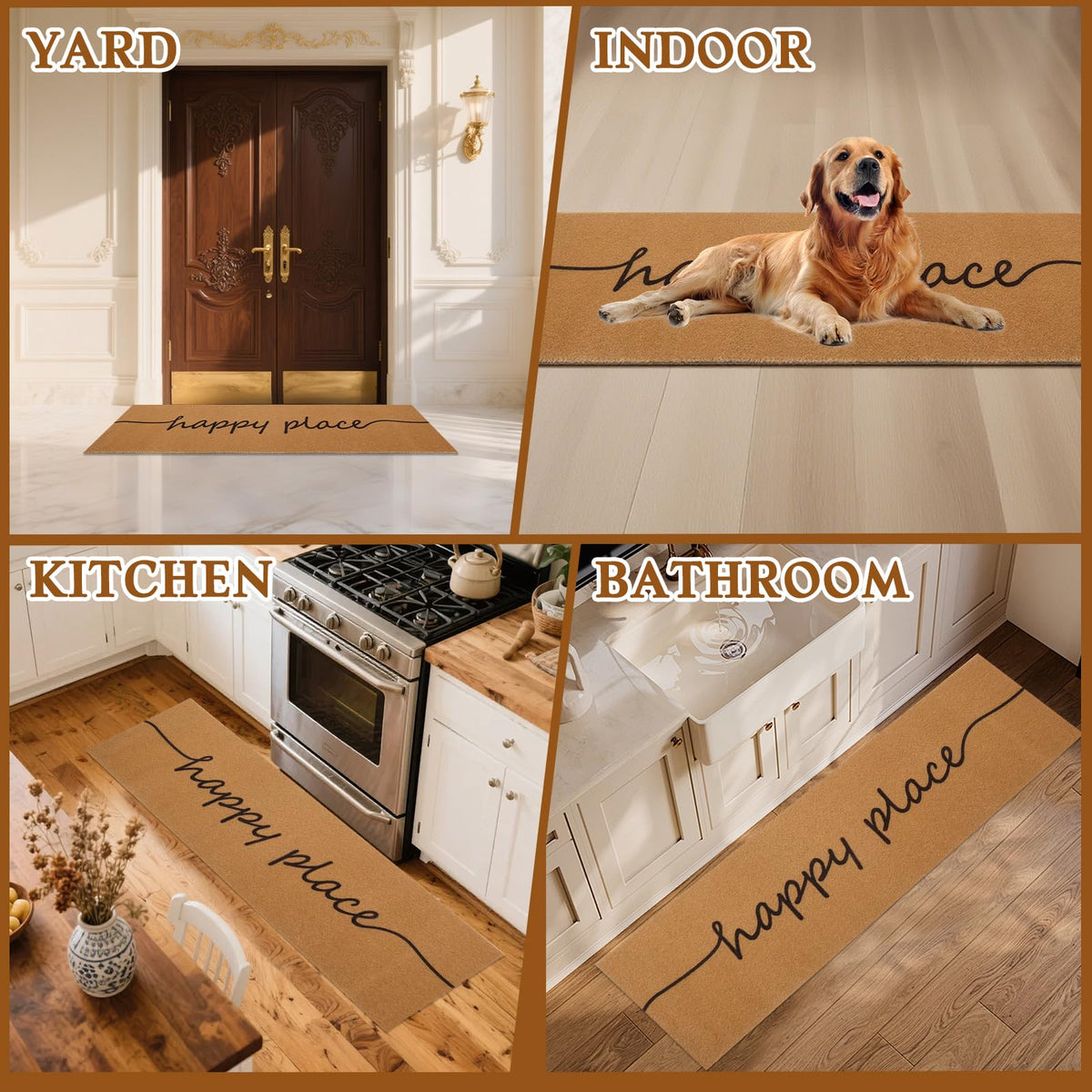 Foxtell commercial-entryway mat presents a professional look with dirt control.