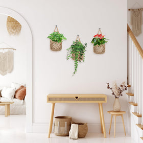 Foxtell compact 9.4x5.1 inch baskets fit small spaces neatly.