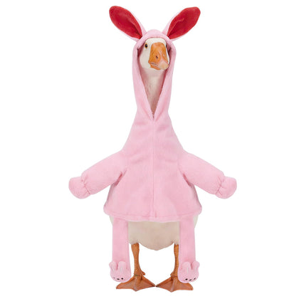 Foxtell Easter goose outfit with bunny design for festive lawn decor on 23-inch geese