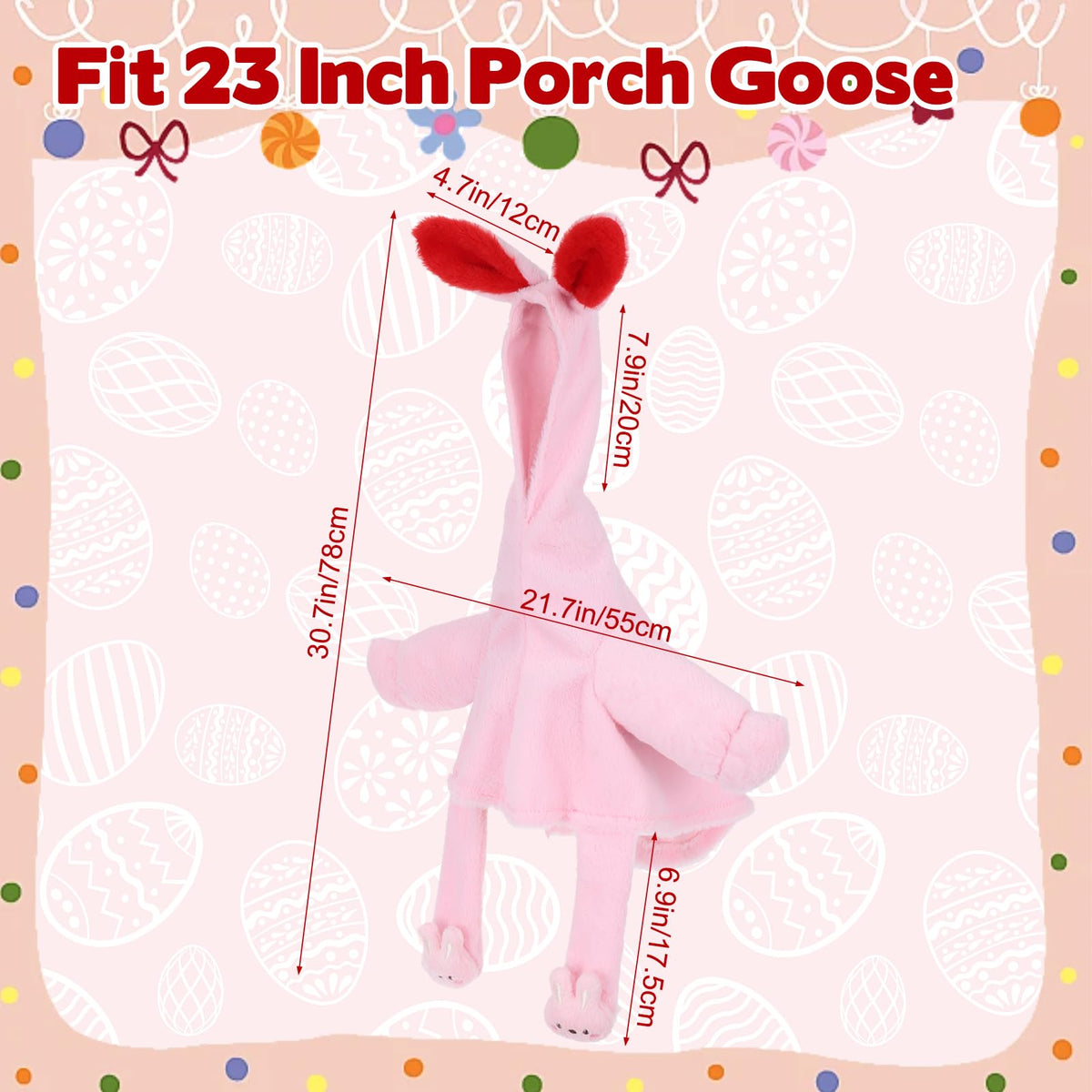 Foxtell Easter goose outfit featuring durable fabric for long-lasting outdoor use