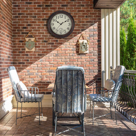 Foxtop waterproof rear cover protects the clock in damp spaces.