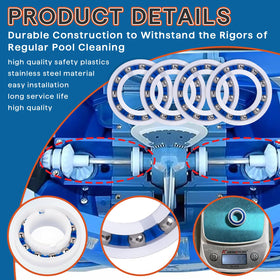 Foycow pool cleaner gear bearings support smoother operation and reduced downtime.