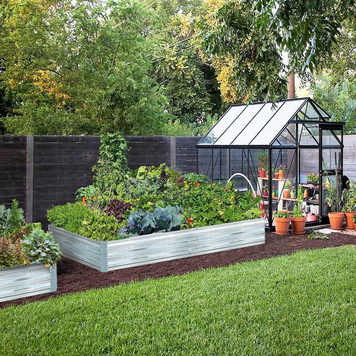 FOYUEE 64 cubic feet total planting space across two beds