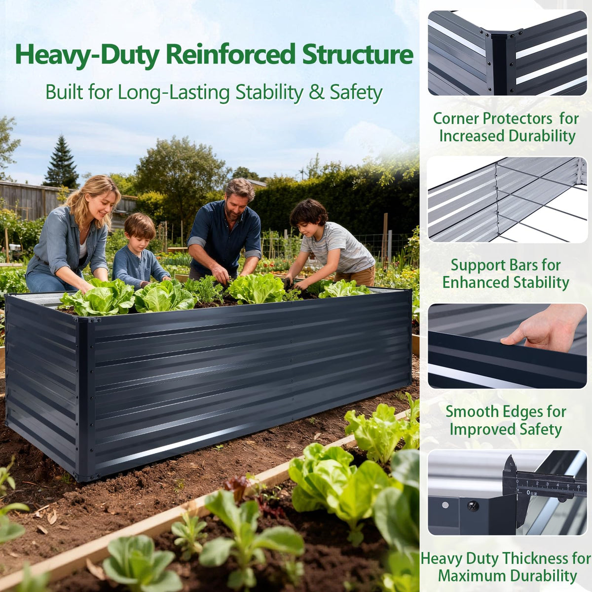 FOYUEE Galvalume bed reinforced bars support heavy soil and vegetables