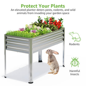 FOYUEE raised bed in use emphasizes easy access at proper height.