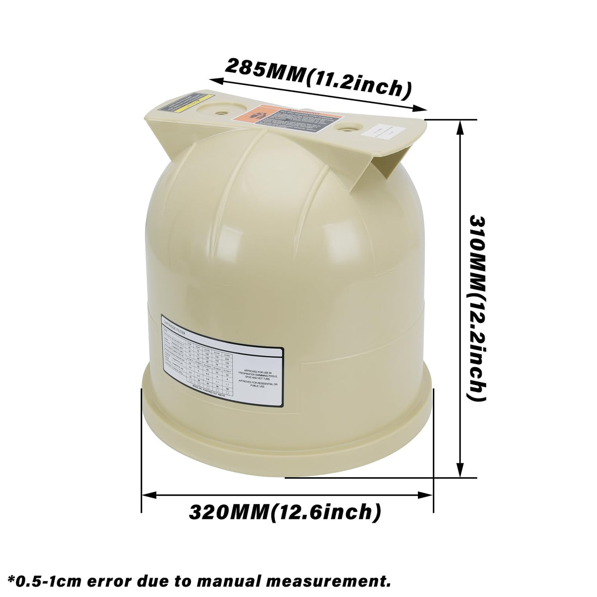 FQRANBO 178561 compatibility diagram highlights fit with Pentair filters