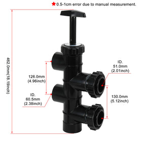 FQRANBO SP0410X502S valve close-up showing 2-inch socket for flow control