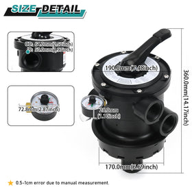 FQRANBO SP0714T seven-position valve for versatile pool filter settings