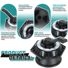 FQRANBO spa and pool valve with lever handle enhances dial accuracy.