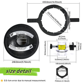FQRANBO Triton-compatible closure housing mounted on a pool sand filter for easy fit.