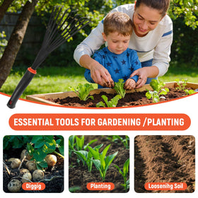 FR Small Hand Rake offers rust-resistant steel for durable garden performance in damp conditions.