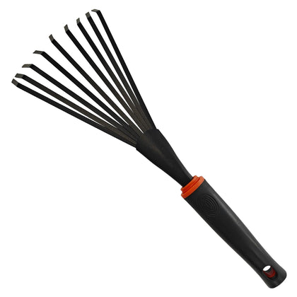 FR Small Hand Rake with stainless head enables precise reach in tight spaces.
