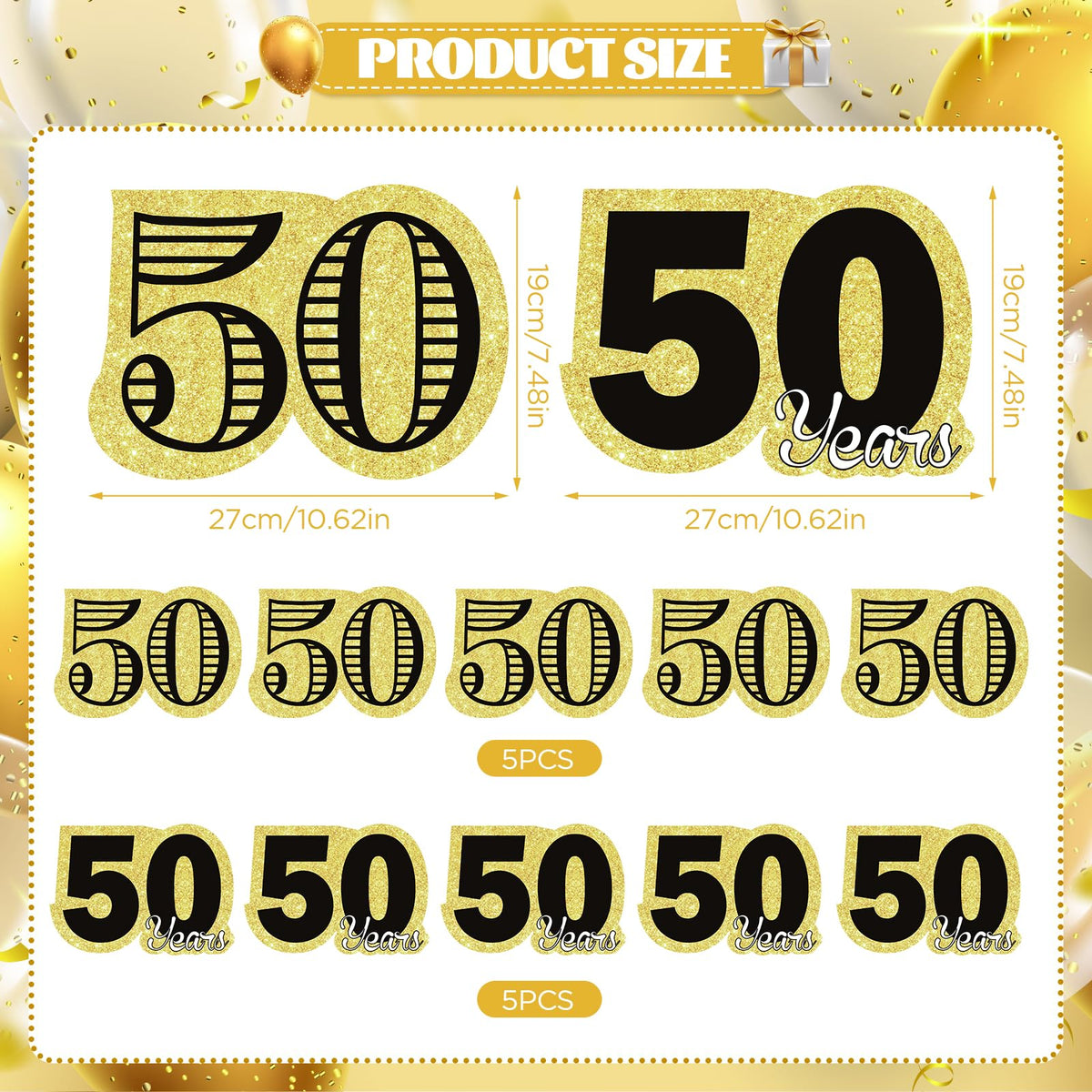 Frakron 50th birthday yard sign stakes for stable outdoor display