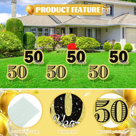 Frakron packaging includes 10 signs and 20 stakes for easy setup