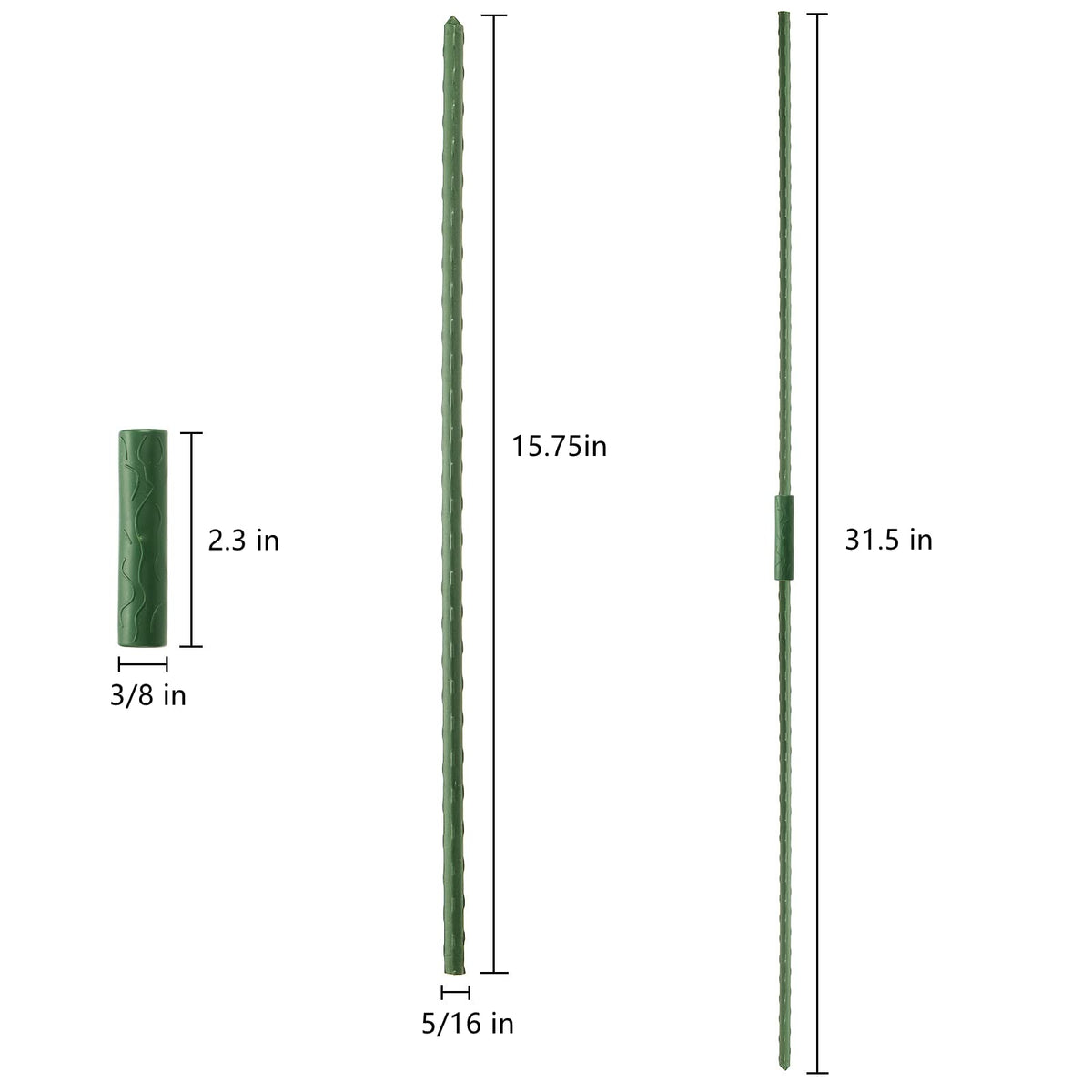 Frcctre 25 connectors enable adjustable staking configurations for different plants.