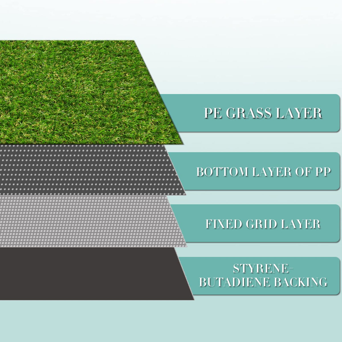 freadem grass rug in courtyard adds decorative touch to home decor