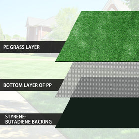 FREADEM weather-resistant turf withstands sun and rain for lasting color