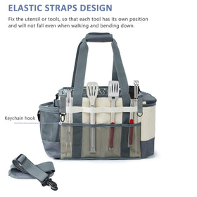 FRECOLSH external pocket system stores seasonings and tools within reach
