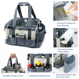 FRECOLSH side insulated storage keeps drinks cool on outdoor meals