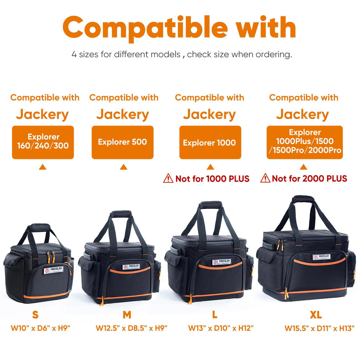 FRECOLSH travel case front pocket view for rapid accessory access