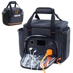 FRECOLSH travel case protecting Jackery Explorer 300 during outdoor use, rugged build and secure storage