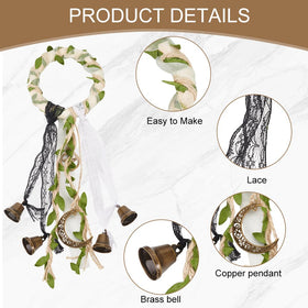 FREEBLOSS leaf ribbon with twine showcases DIY craft components.