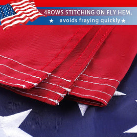 Freefy flag shows stitched stripes for a long-lasting, crisp design.