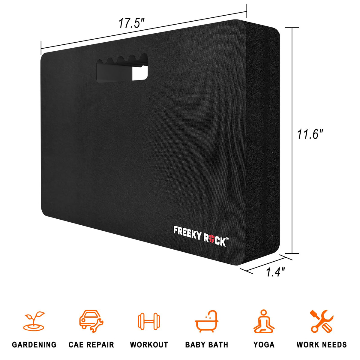 FREEKYROCK garden kneeling pad waterproof and durable on damp ground