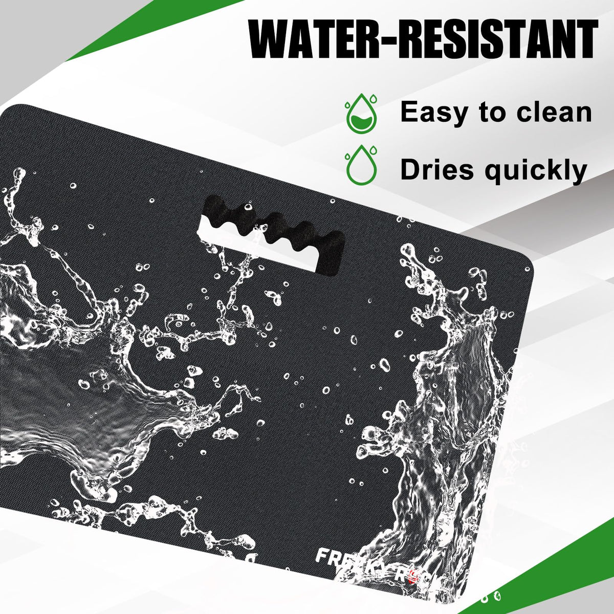 FREEKYROCK water-resistant pad dries quickly after use