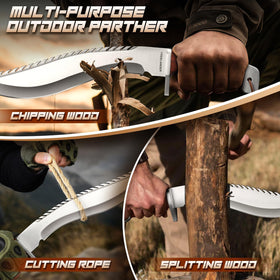 Freelander Kukri Machete leather sheath for safe transport