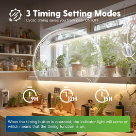 FREELICHT sunlike full spectrum mimics natural light for seeds to bloom.