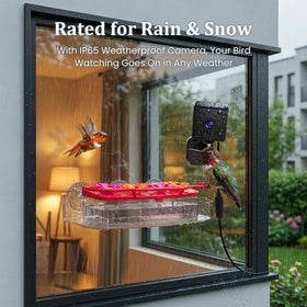 Freeseason ant moat keeps nectar clean for safe hummingbird visits
