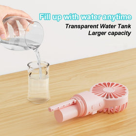 Frelisiy 4-speed misting fan ideal for office or travel.