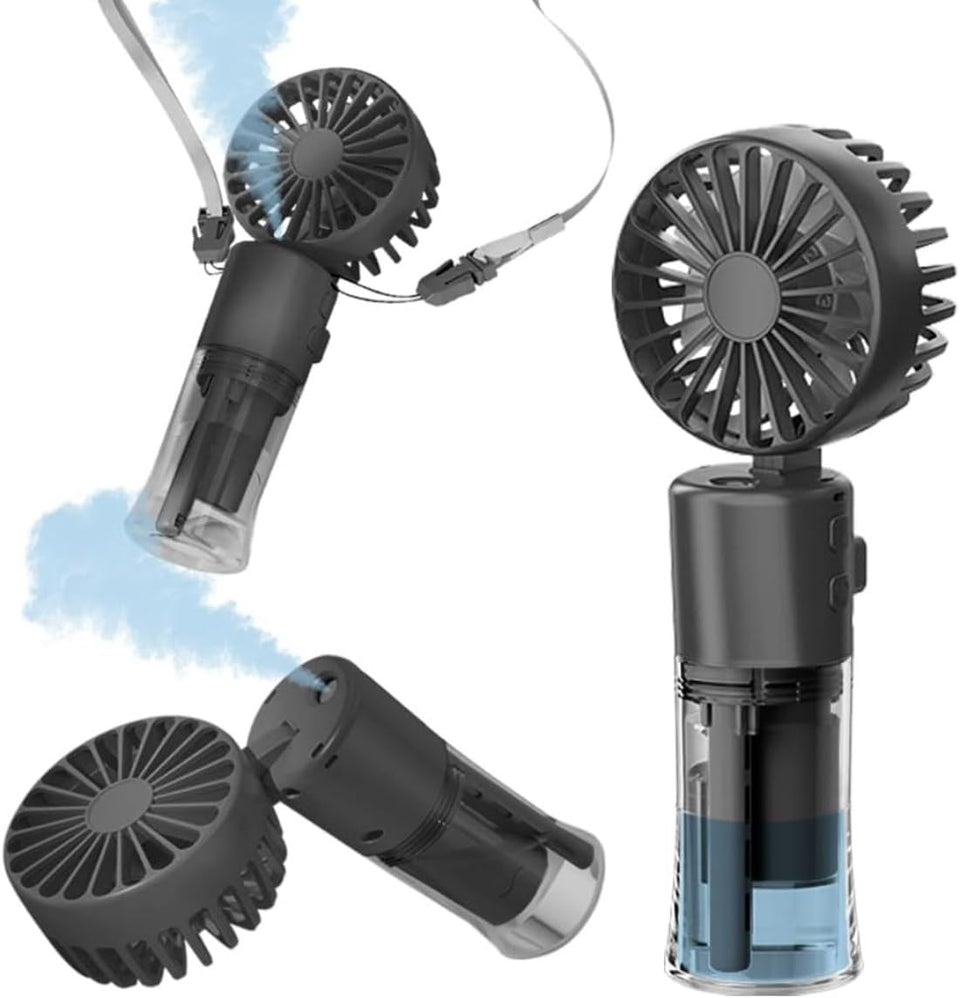 Frelisiy handheld misting fan for on-the-go cooling and hydration
