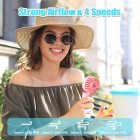 Frelisiy USB-C rechargeable spray fan powered via USB for convenience.