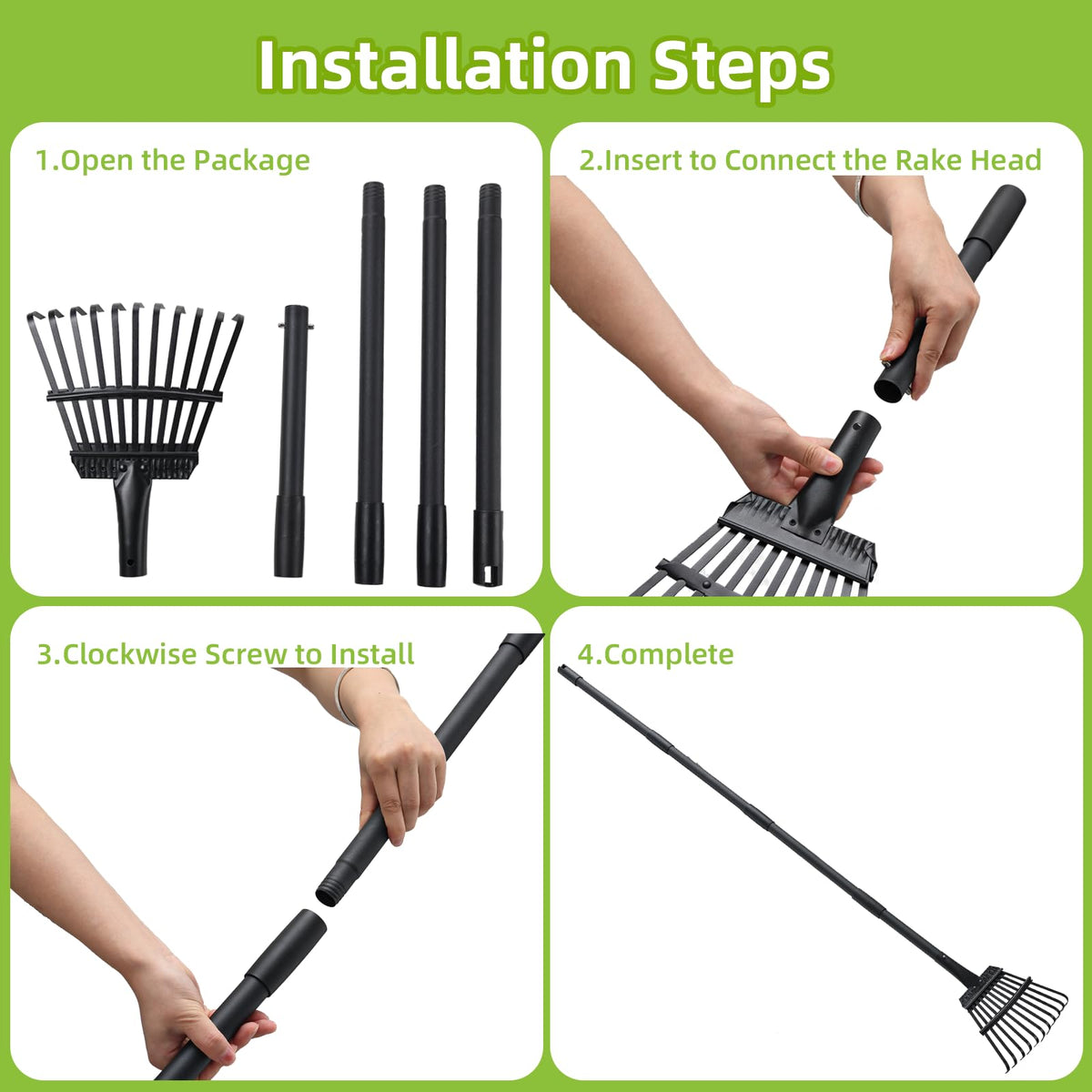 FreshFarm compact, durable garden rake for versatile yard use.