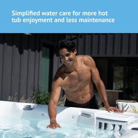 FreshWater easy-maintenance cartridge reduces time spent on spa care and testing.